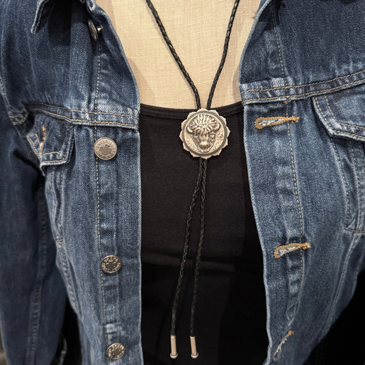 American Bison Bolo Tie