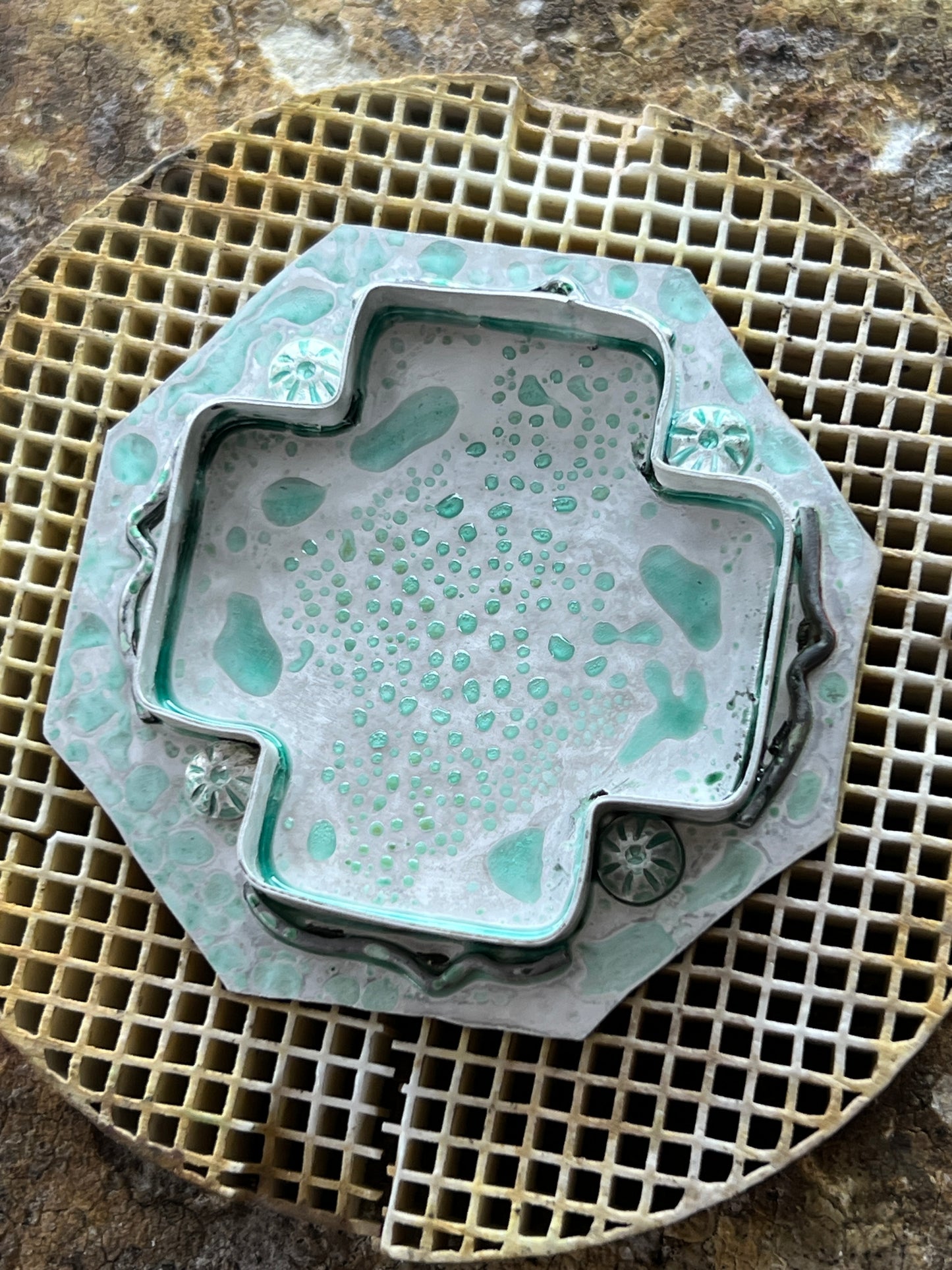 Cherry Creek Jasper Cross Pendant, Sterling Silver