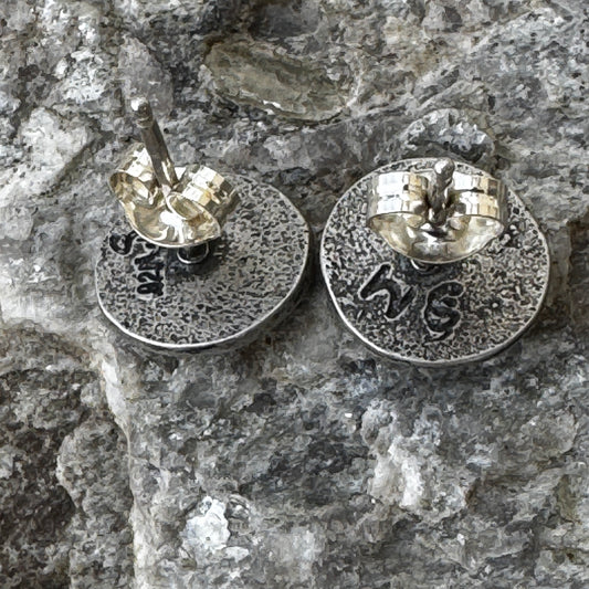 Flower Post Earrings, Solid Sterling Silver