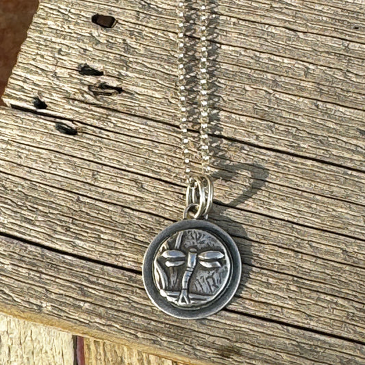 Dragonfly Charm Necklace on Sterling Silver