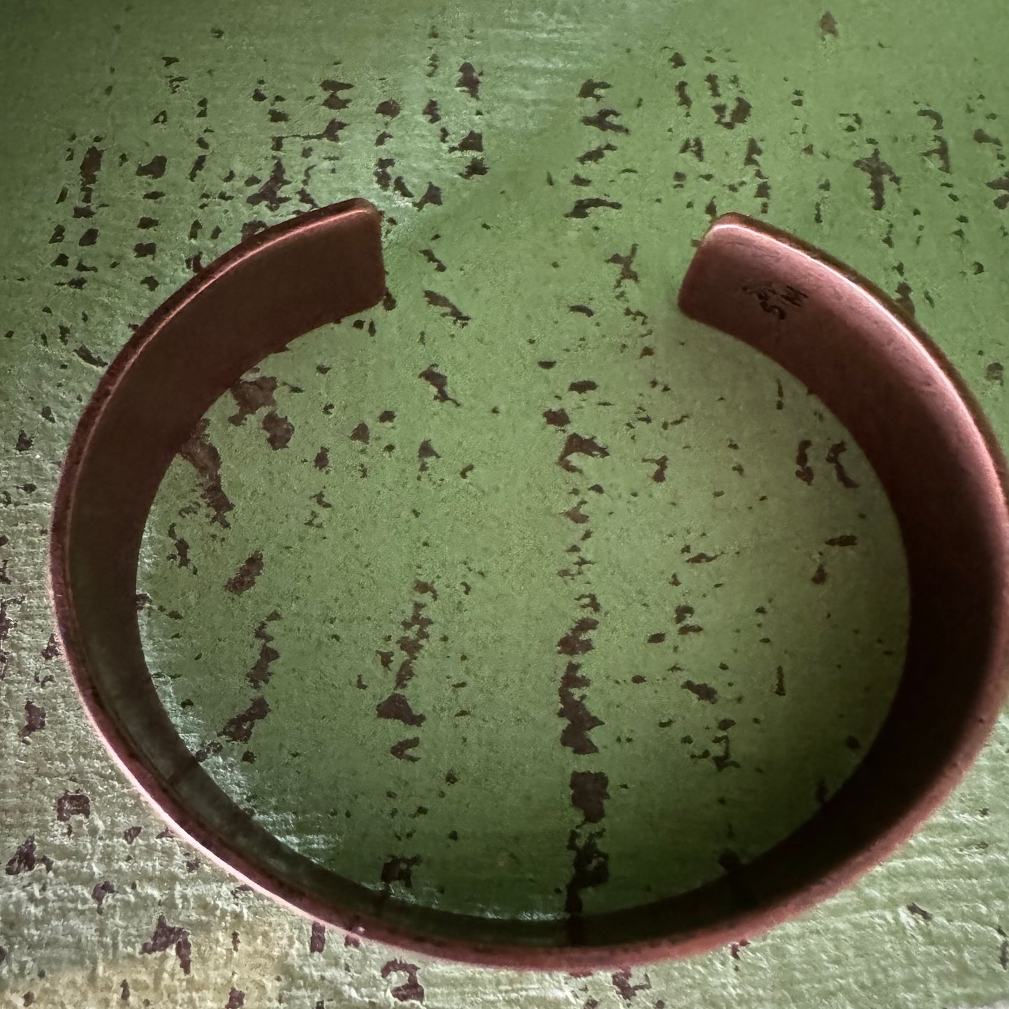 Copper Floral Cuff Bracelet