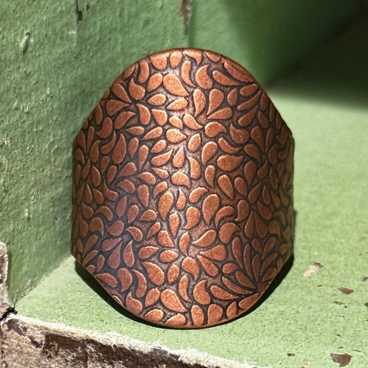 Hand Forged Copper Scarf Slide