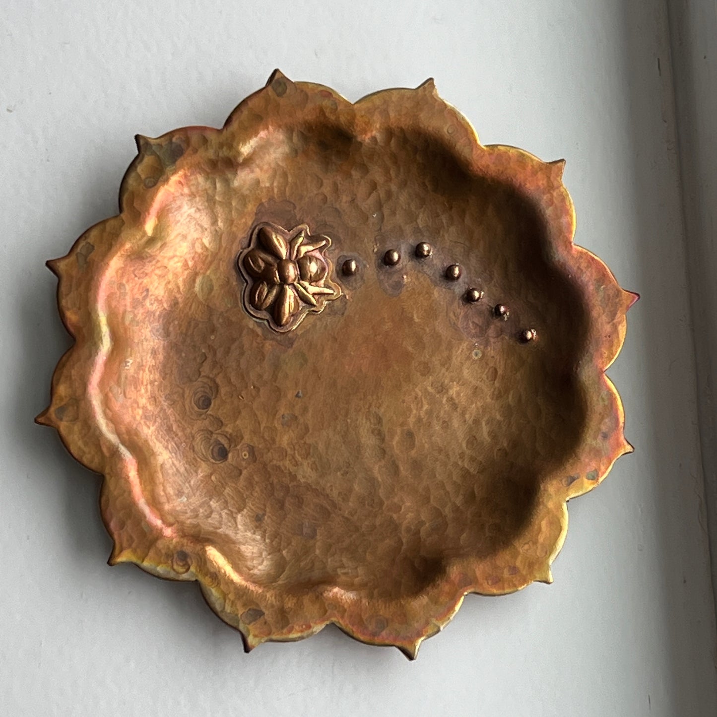 Copper Mandala Trinket Dish