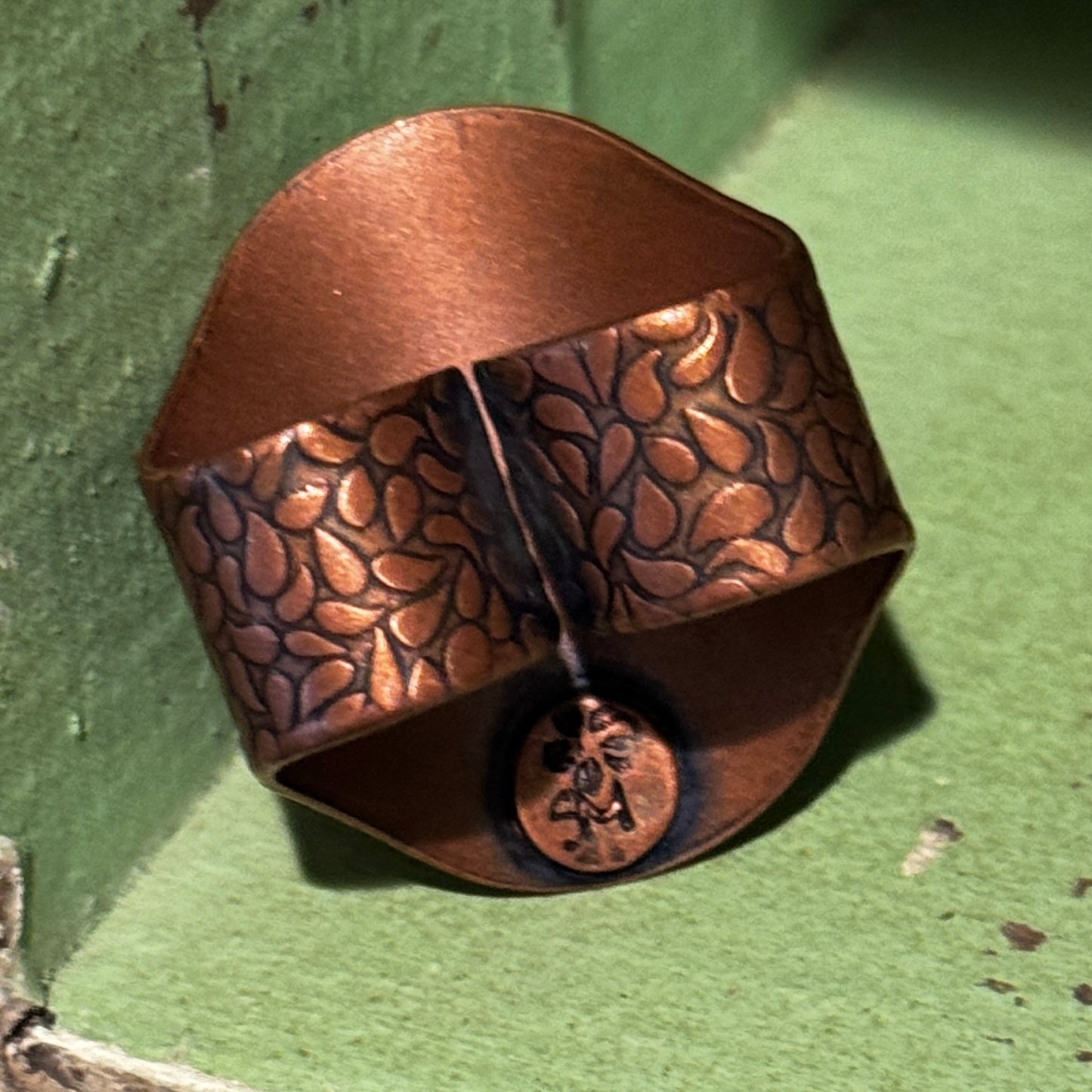 Hand Forged Copper Scarf Slide