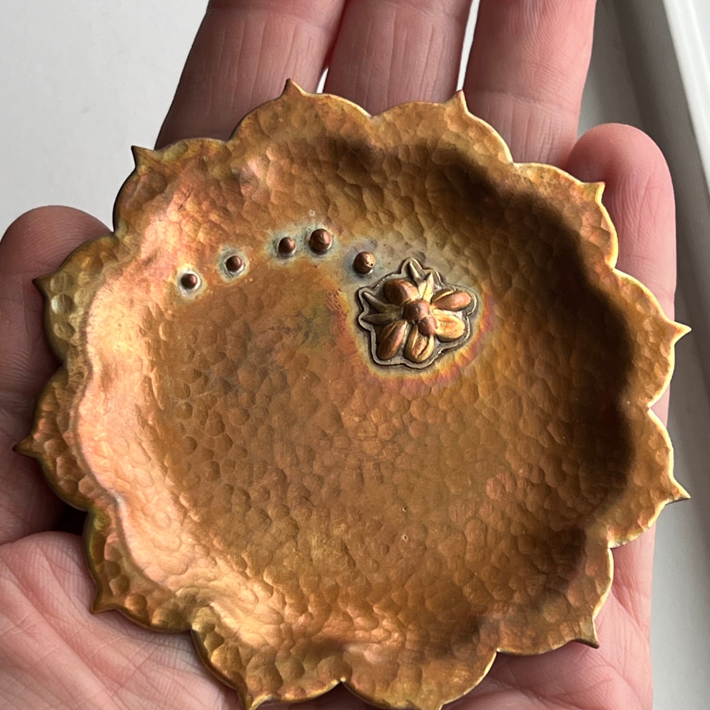 Copper Mandala Trinket Dish