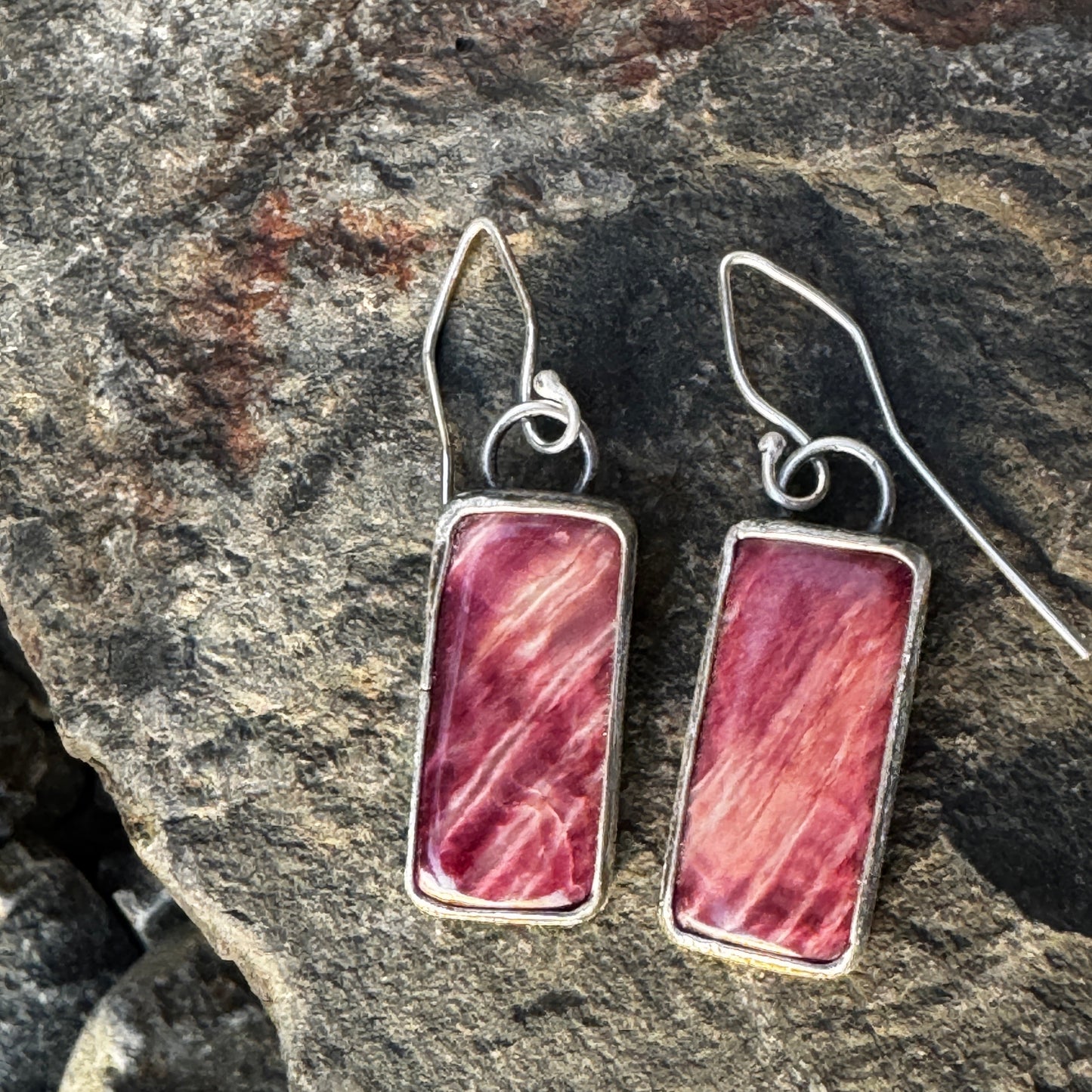 Purple Spiny Oyster Earrings