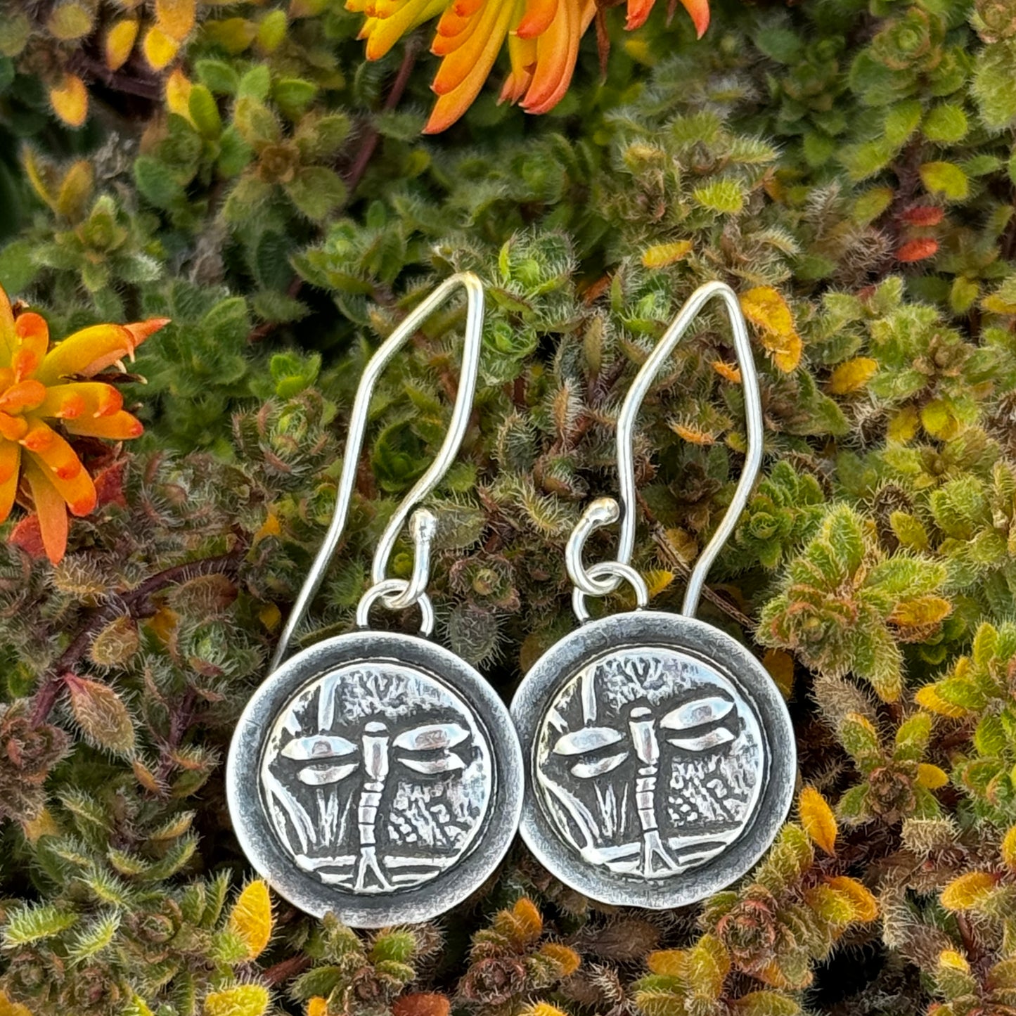 Dragonfly Charm Necklace on Sterling Silver