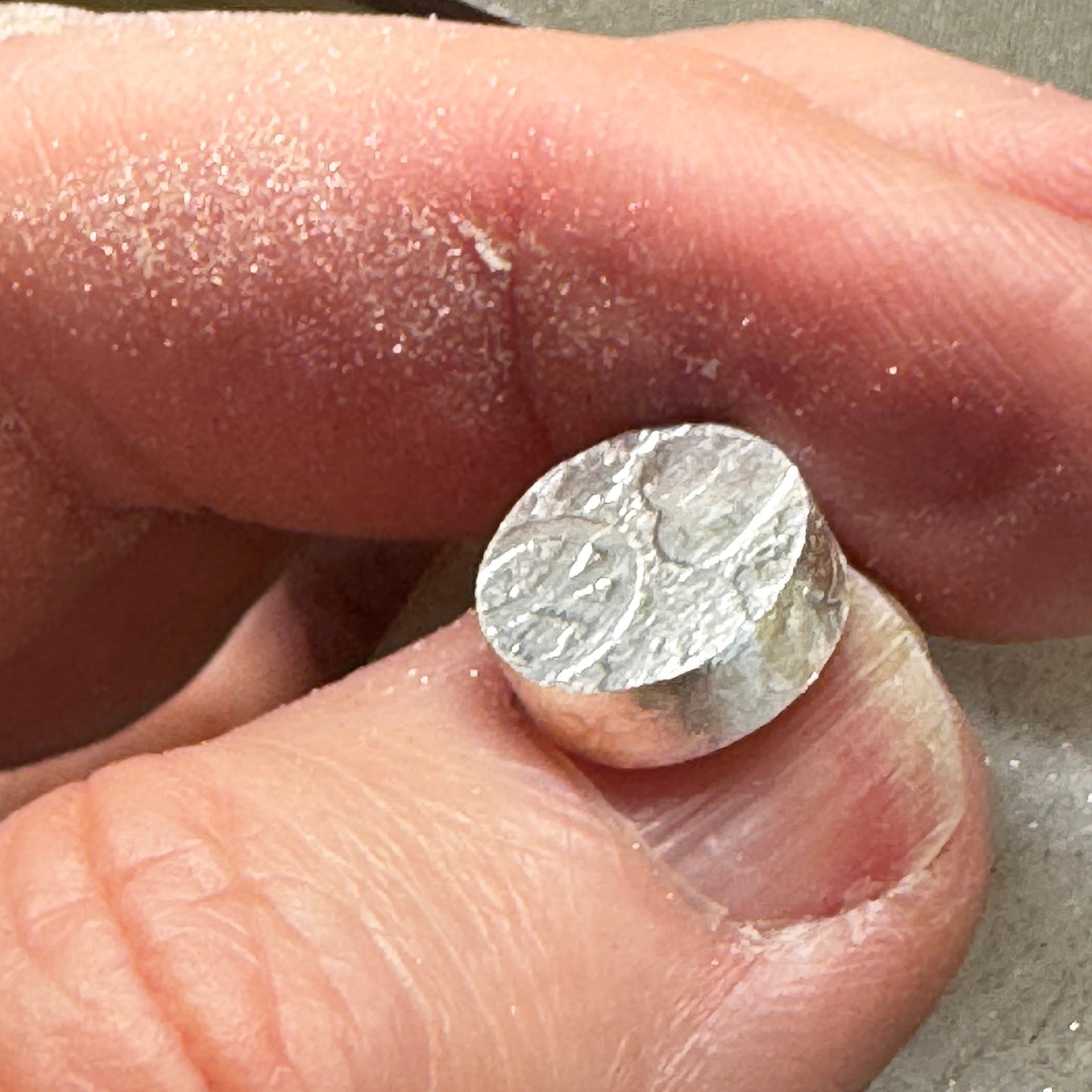 Pink Conch Shell Post Hoop Earrings