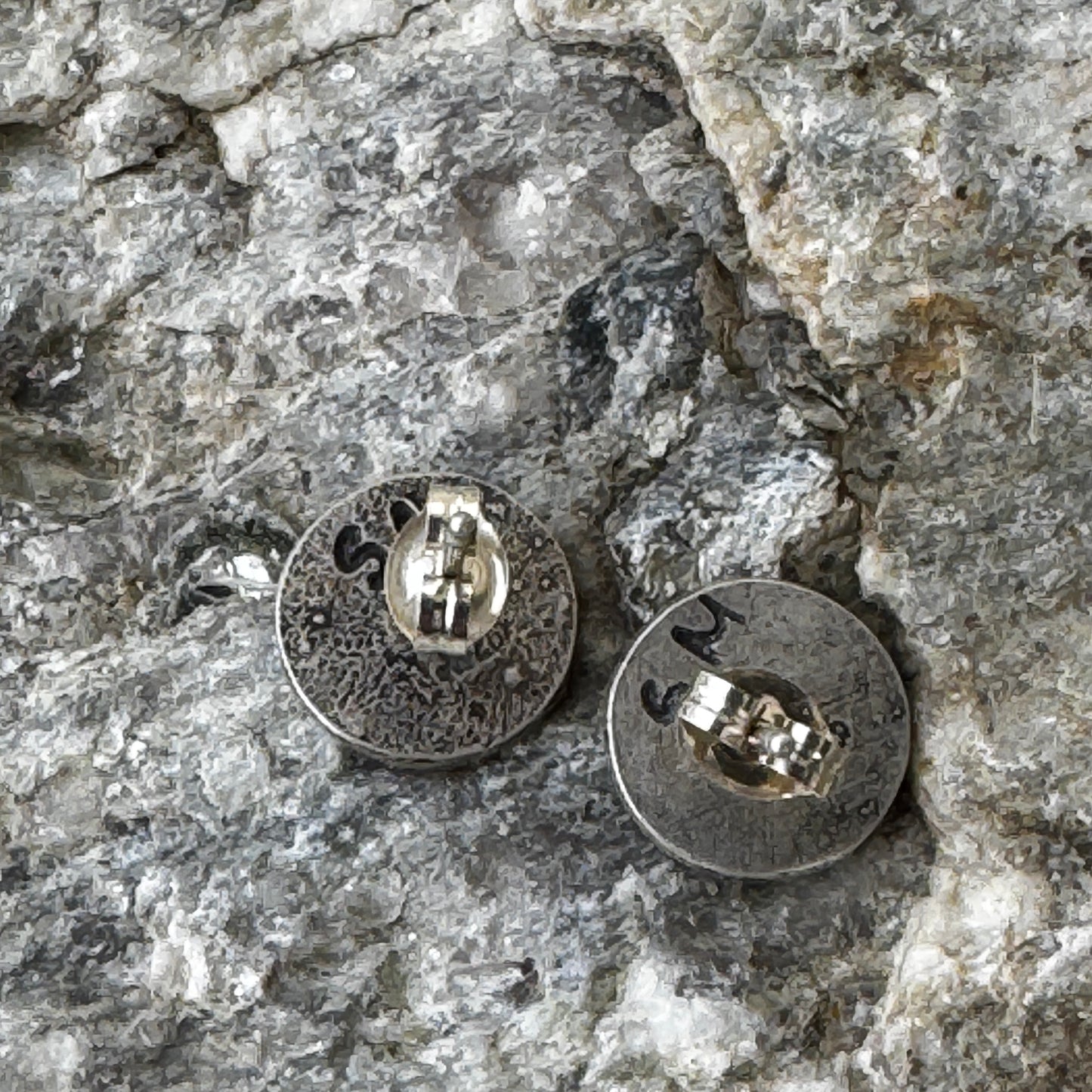 Artichoke Flower Earrings, Sterling Silver Stud Earrings