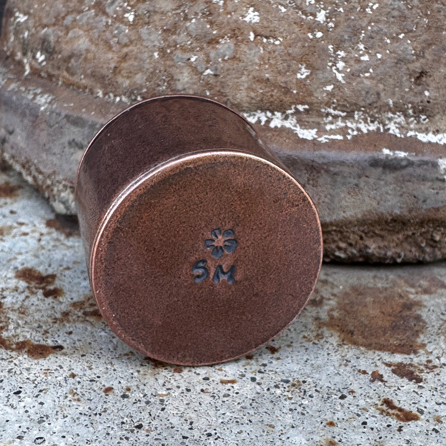 Solid Floral Copper Box With Lid, Proposal Box