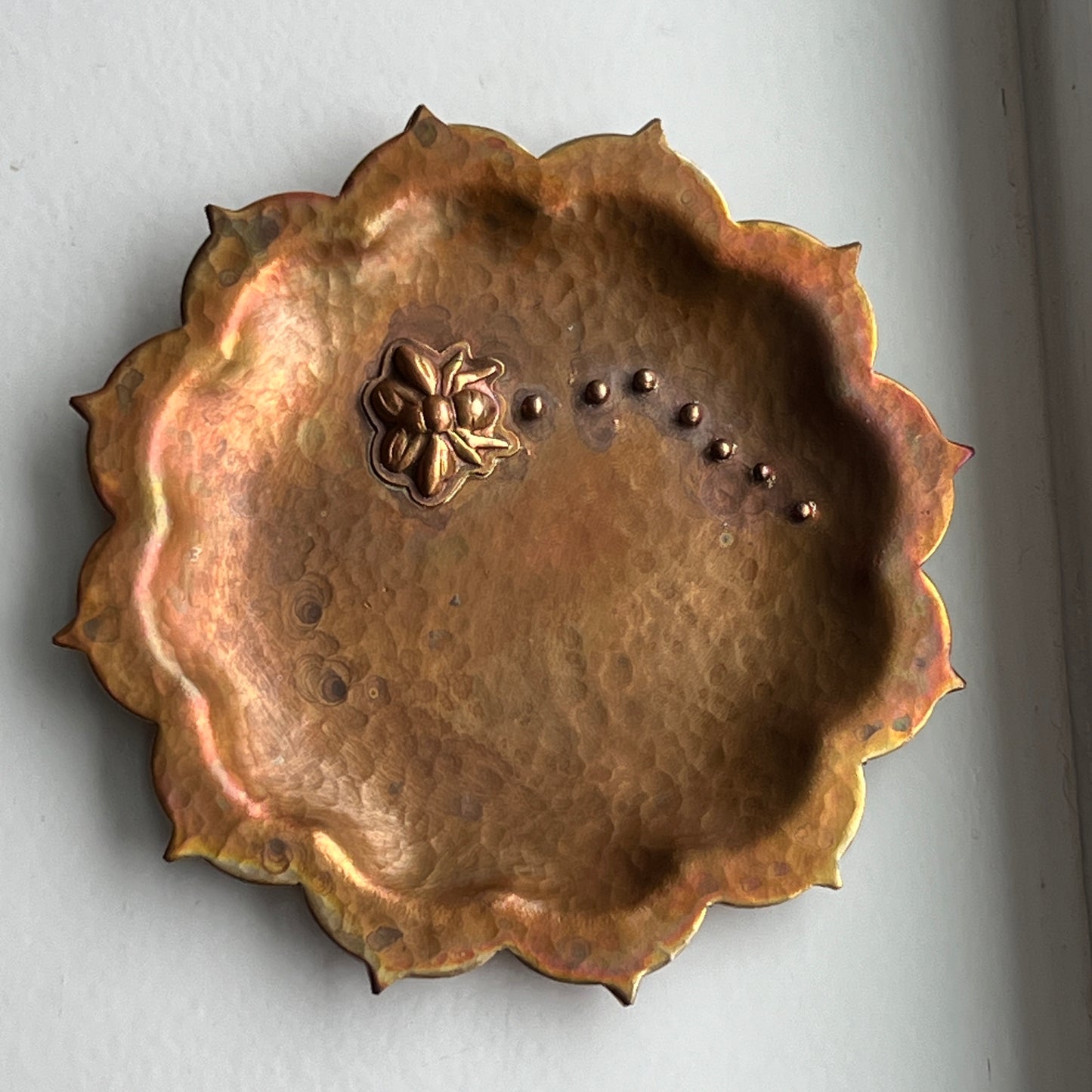 Copper Mandala Trinket Dish