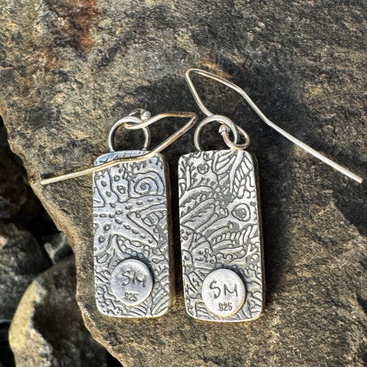 Purple Spiny Oyster Earrings