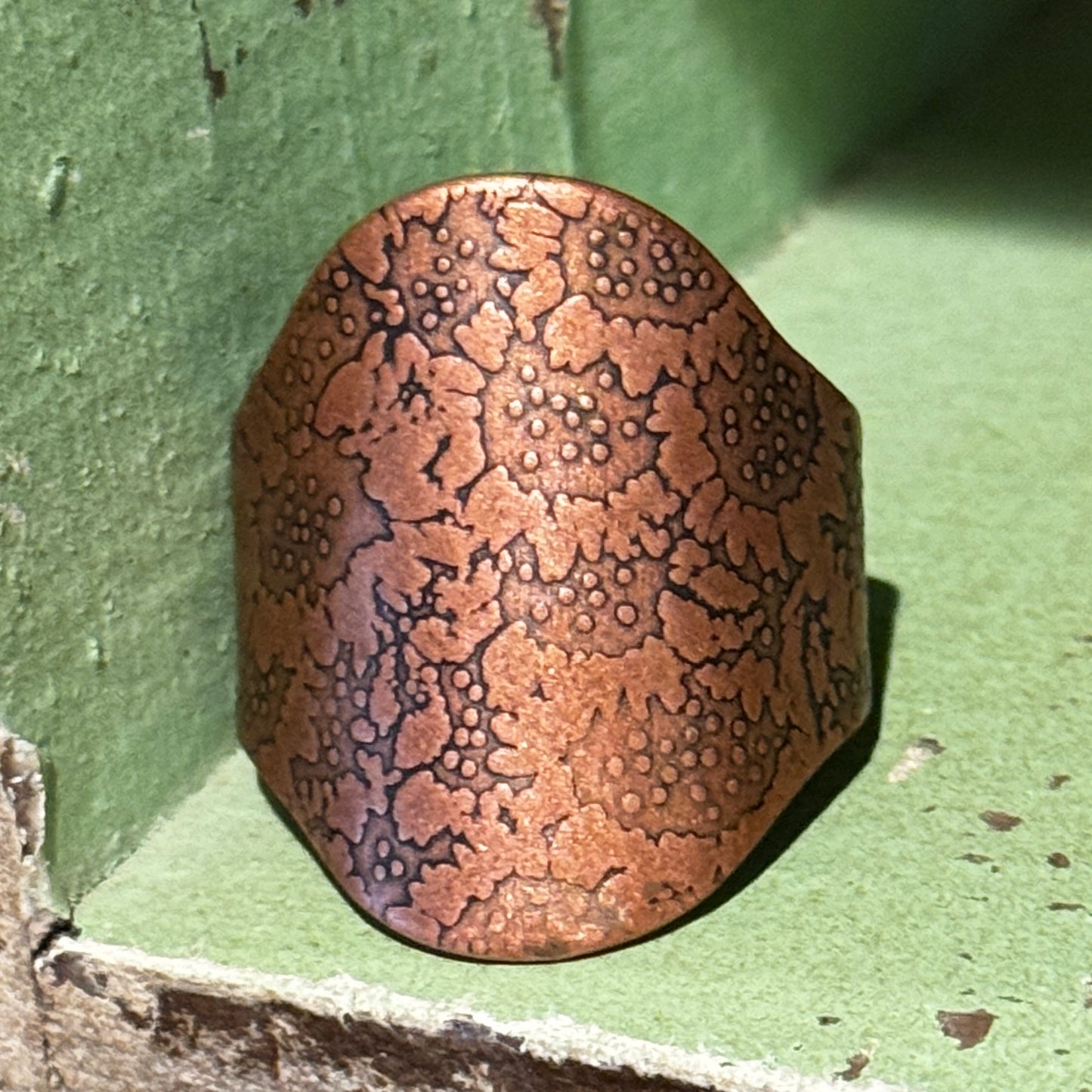 Hand Forged Copper Scarf Slide