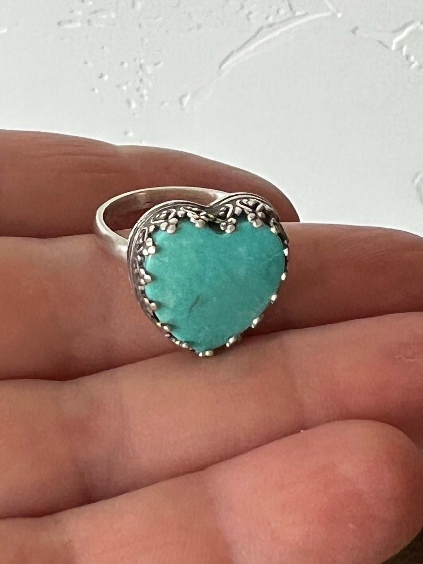 Turquoise Heart Ring