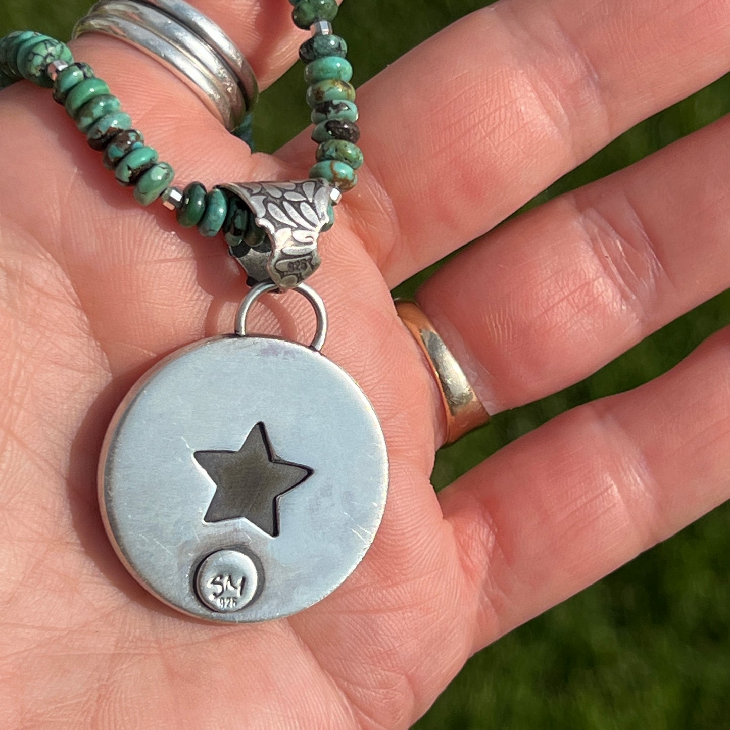 Tiffany Stone Star Pendant