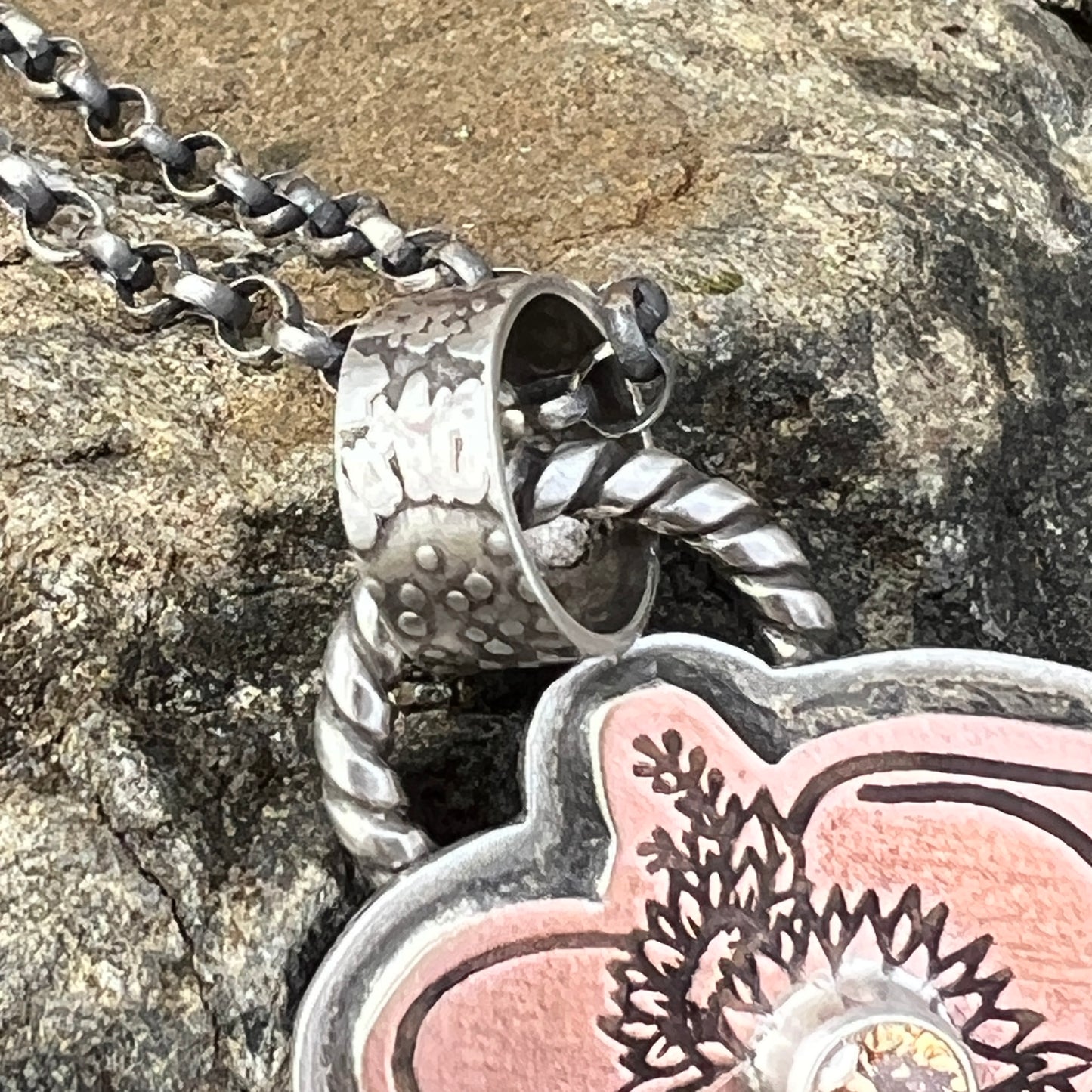 Cowgirl Boots Necklace with Sunflower Hatband, Cubic Zirconia Setting