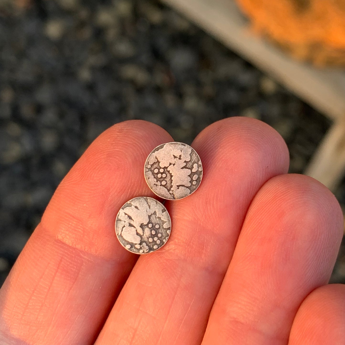 Sunflower Sterling Silver Stud Earrings