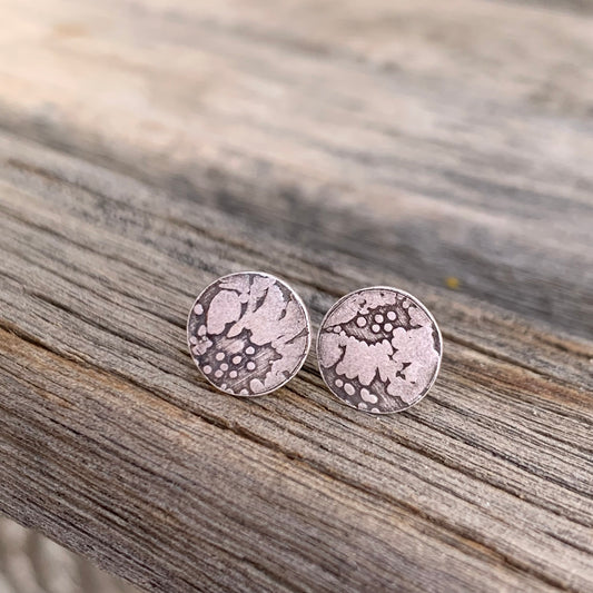 Sunflower Sterling Silver Stud Earrings