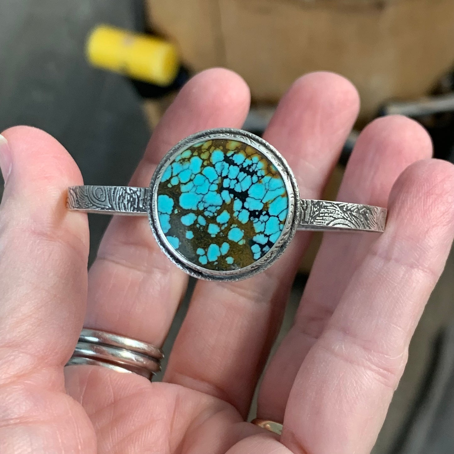 Bamboo Mountain Turquoise Sterling Silver Cuff Bracelet