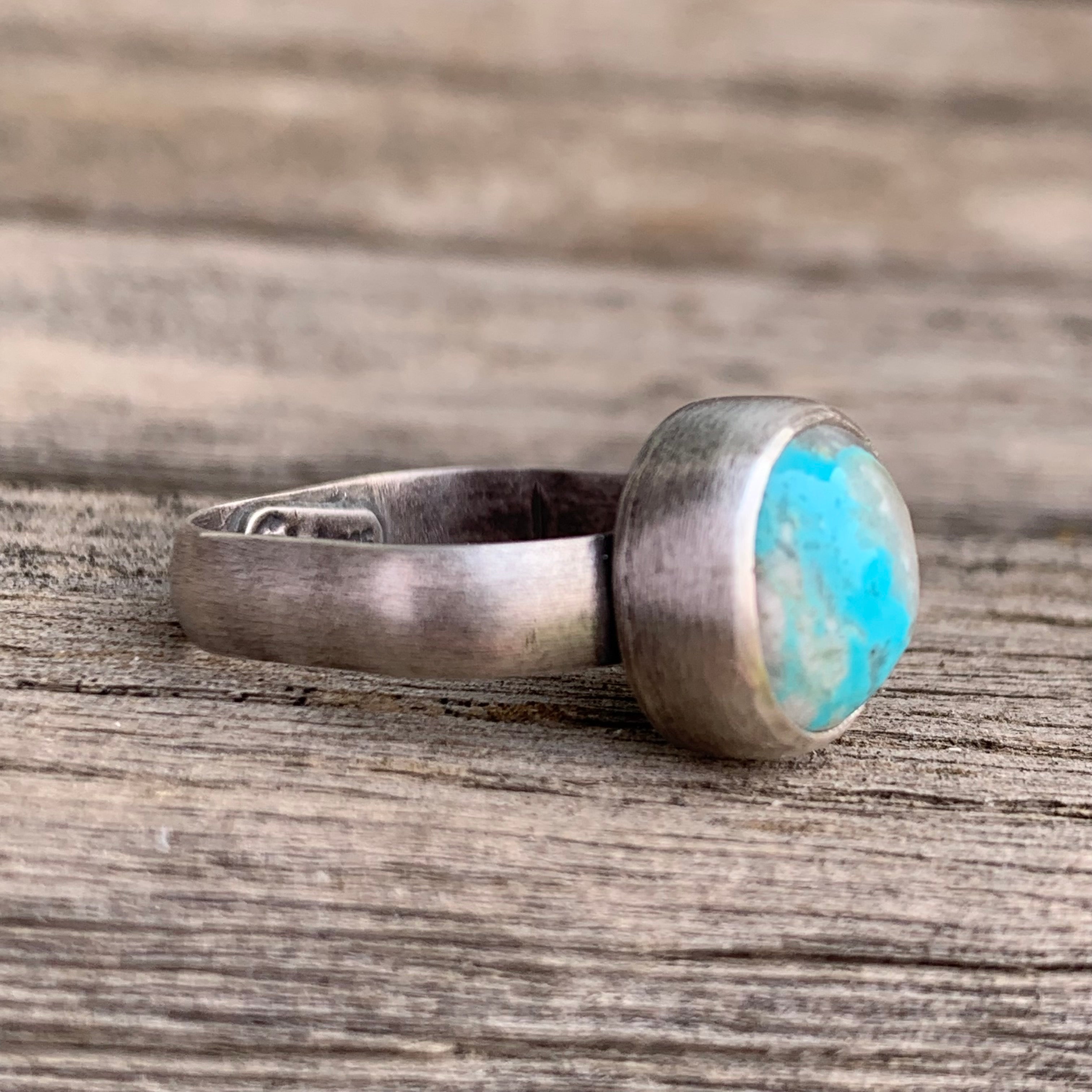Qings Turquoise Ring Adjustable Open - Sterling India | Ubuy