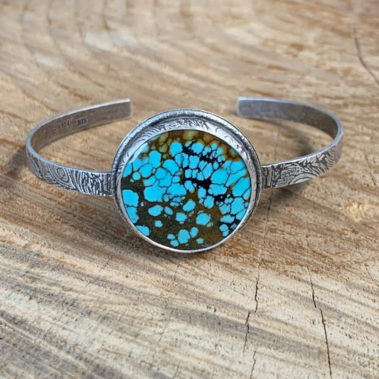 Bamboo Mountain Turquoise Sterling Silver Cuff Bracelet